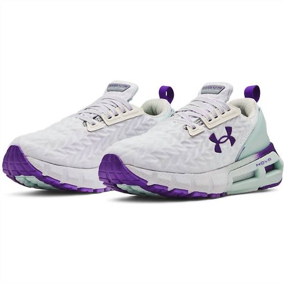 NEW UNDER ARMOUR women's hovr mega 2 clone running shoes - medium width in white - Picture 2 of 3